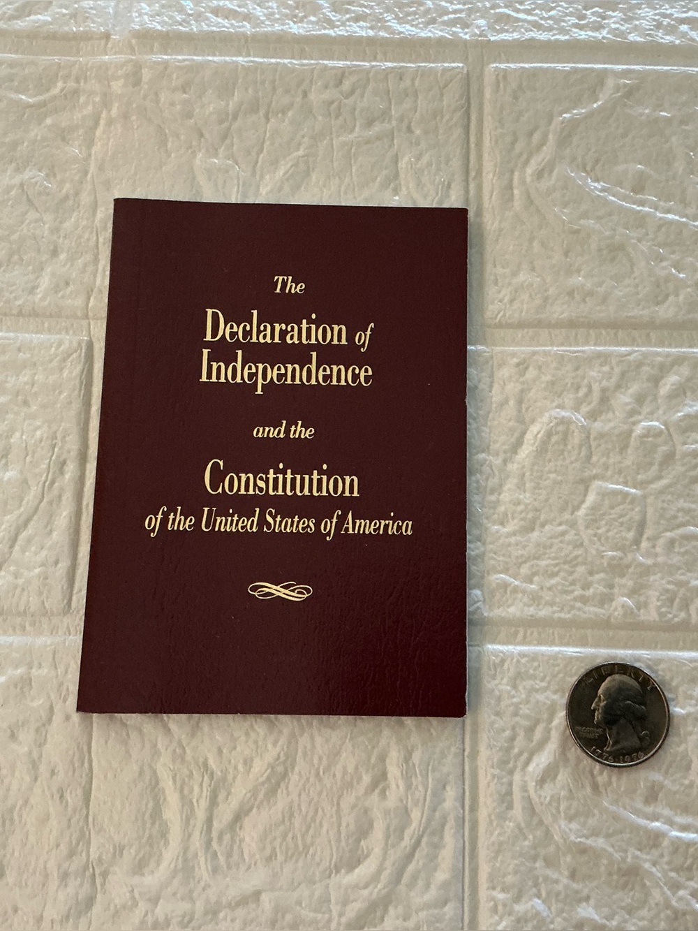 Declaration of Independence & Constitution Pocket Book - Maroon
